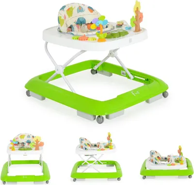 Produktbild von Moni Lauflernhilfe Forest Lieder Lichter Spielcenter Räder faltbar Stopper 12 kg grün
