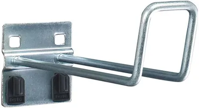 Immagine prodotto di gancio a staffa L150 mm per pannelli forati per pannelli forati 5 pz