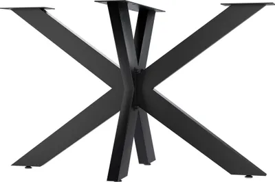 Produktbild von CLP Tischbeine Biloxi aus Stahl in Sternform schwarz Größe 120x68 cm Größe 120x68 cm