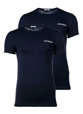 Produktbild von Bikkembergs Herren T-Shirt Sweatshirt Shirt Oberteil mit Rundhalsausschnitt, kurzärmlig , Größe:S, Farbe:Blau-marine