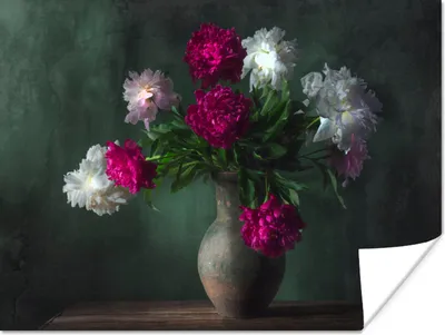 Produktbild von MuchoWow® Poster Blumenstrauß - Aquarell - Stilleben 160x120 cm - Foto Plakat