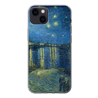 Produktbild von MuchoWow® Handyhülle Schutzhülle Hülle für iPhone 13 Die sternenklare Nacht - Vincent van Gogh Silikon Softcase Handy Hülle - Karteninhaber