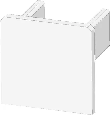 Produktbild von ISOLED Endkappe EC218 weiß für LED Fliesenprofil UP8