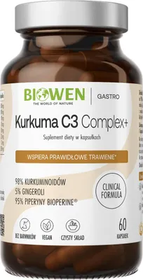 Obrázok produktu pre Kurkumín C3 Complex+ Bez Lepku 60 Kapsúl - Biowen