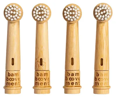 Zdjęcie produktu dla Wymienne końcówki szczoteczki bambusowej (4 sztuki)