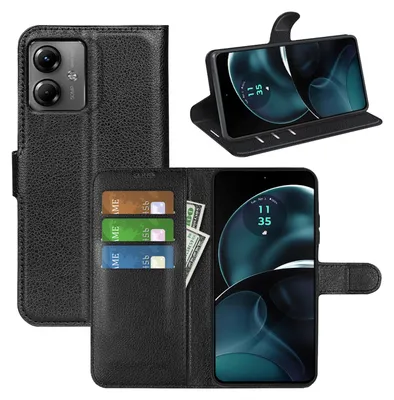 Immagine prodotto di Per Motorola Moto G34 Smart Mobile Phone Case Nero Custodia in Cover Case Book