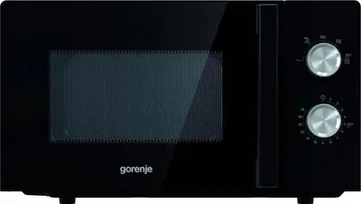 Produktbild von Gorenje Mikrowellenherd Schwarz 700W 17L 5 Stufen 360° Drehung Aquaclean