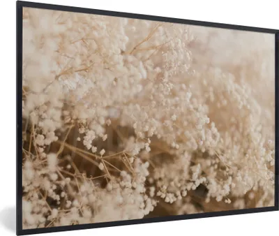 Produktbild von MuchoWow® Gerahmtes Poster Pampasgras - Pflanze - Natur 90x60 cm - Poster mit Schwarzem Bilderrahmen Wandposter Rahmen Foto Bilder - Fotorahmen - Foto-Plakat