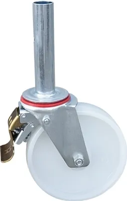 Produktbild von Feststellbare Lenkrolle mit 200 mm Raddurchmesser und 400 mm Gesamthöhe