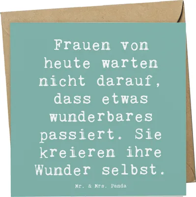 Produktbild von Mr. & Mrs. Panda Grußkarte Spruch Hoffnung schaffen - Meeresbrise - Geschenk, Stimmung, Klappkarte, Glückwunschkarte, Licht, Zitat, Motivation, Zuversicht, Erfolg, Gefühl