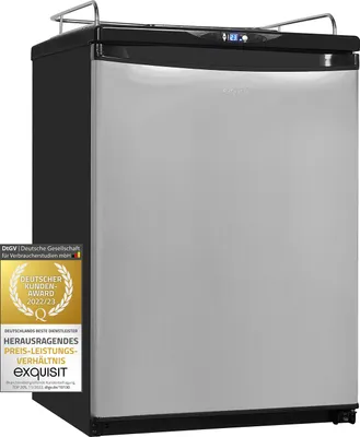 Produktbild von Exquisit Bierkühler BK160-HE-300G inox | 163 l Nutzinhalt | Inox