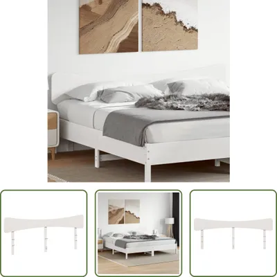 Produktbild von The Living Store Kopfteil Weiß 200 cm Massivholz Kiefer