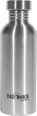 Produktbild von Tatonka Edelstahl Trinkflasche Steel Bottle Premium 1000ml) - Bruchsichere Wasserflasche mit Edelstahl-Schraubverschluss - spülmaschinenfest