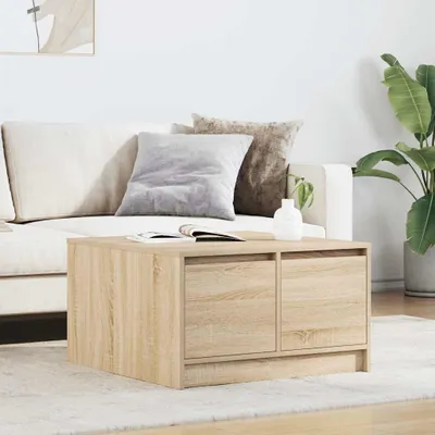 Produktbild von Möbel Couchtisch mit Schubladen Sonoma-Eiche 70,5x70x40 cm - Couchtische &47856