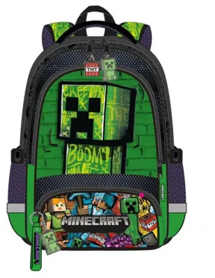 Image de Sac à dos de voyage scolaire pour enfants / Minecraft 3D / MC00050