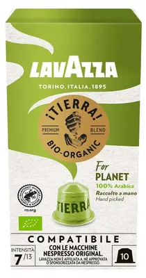 Obrázek produktu pro LAVAZZA 5403213004 LAVAZZA Tierra for PlanetKaffeekapseln Arabicabohnen 55,0 g