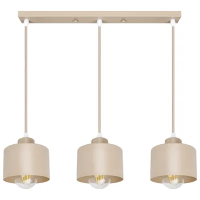 Obrázek produktu pro Závěsné svítidlo MasterLED Elza, patice E27, 3 žárovky, béžová, lineární, 60 cm