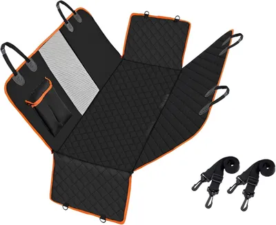 Produktbild von Hundedecke für die Rückbank im Auto, 133 x 140 cm, aus 600D Oxford mit Sicherheitsgurt, Tasche und rutschfester Unterseite