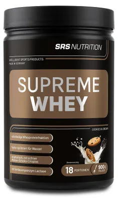 Produktbild von SRS Supreme Whey - 900 g - Dose Cookies & Cream
