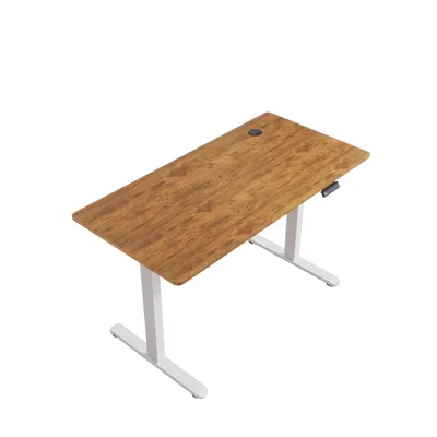 Produktbild von SONNI Burnt Cloud elektrisch höhenverstellbarer Schreibtisch 120x60 cm, Tragkraft 60 kg, mit Kindersicherung und Memoryfunktion, 15 mm Plattenstärke