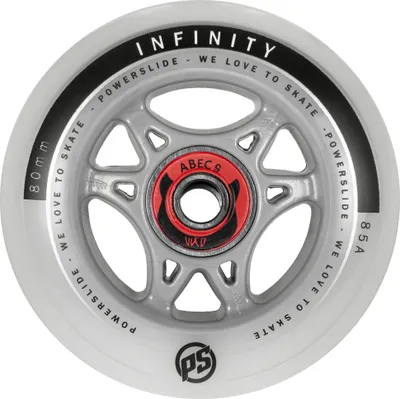 Produktbild von Powerslide Infinity 80 RTR ABEC9/Spacer, 4-pack Inline Skate Wheels