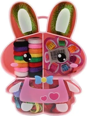 Produktbild von Schmuckperlen Set im Herz-Organizer - Bunter Bastelmix für kreative DIY Armbänder & Ketten