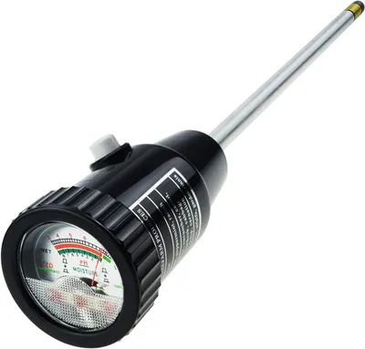 Produktbild von Boden-pH-Messgerät, Bodenfeuchtigkeitssensor-Messgerät, Boden-pH-Tester, Gartenwerkzeug-Sets für Pflanzen, Bäume, Bodentester für Feuchtigkeit, 295 mm
