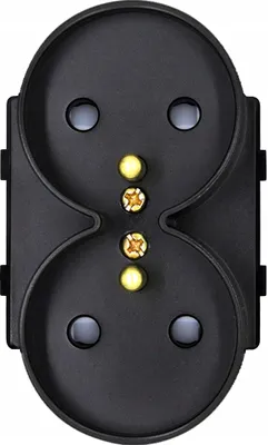 Produktbild von Doppelsteckdoseneinsatz 230V schwarz RTX SH
