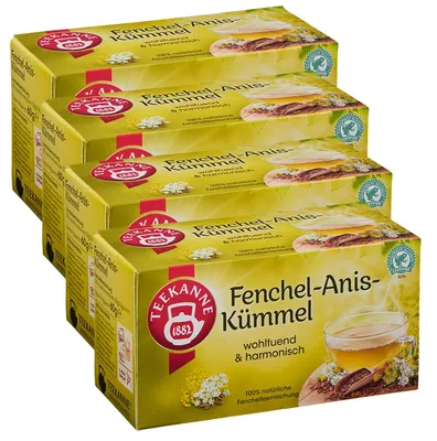 Obrázek produktu pro Čajová konvice Fenykl anýz a kmín aromatický a pikantní 60g balení po 4 kusech