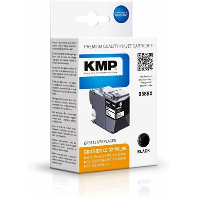 Obrázek produktu pro Černá inkoustová kazeta KMP B58BX nahrazuje inkoustovou kazetu brother LC-3219XLBK