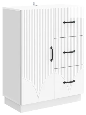 Immagine prodotto di Credenza Bianco Lucido 66 x 34,5 x 87 cm Legno ingegnerizzato