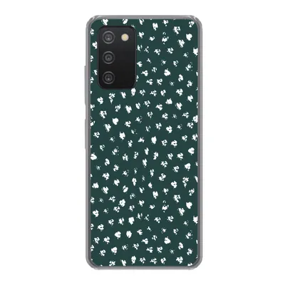 Produktbild von MuchoWow® Handyhülle Schutzhülle Hülle für Samsung galaxy a73 Polka dots - Weiß - Grün Silikon Softcase Handy Hülle - Handyhülle