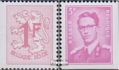 Produktbild von Briefmarken Belgien 1969 Mi 1541-1542 (kompl.Ausg.) postfrisch Heraldischer Löwe