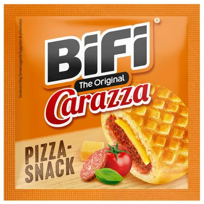 Image de Bifi | Snack-Pack Carazza | 40 g | 1 pièce | pâte farcie épicée | idéal en voyage et entre-deux