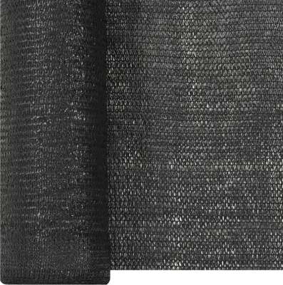 Produktbild von vidaXL Zaunblende Schwarz 1,8x25 m HDPE 195 g/m²