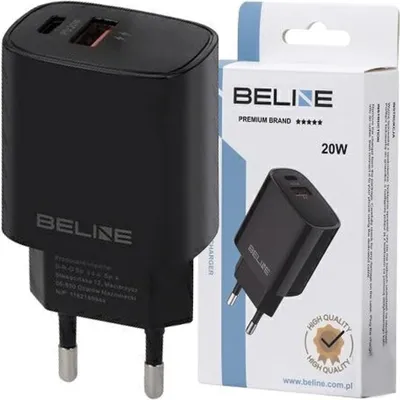 Zdjęcie produktu dla Beline Charger 20W USB-C + USB-A black