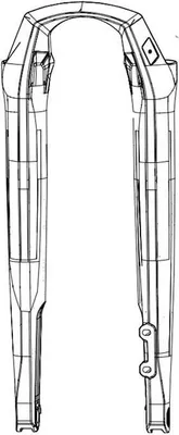 Image de Rockshox Rudy Xplr Base/ultimate A1 2022 La partie inférieure de la fourche Argent 28 - 700C'' Argent 28 - 700C''