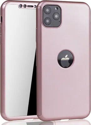 Zdjęcie produktu dla Etui na telefon komórkowy Etui ochronne 360 stopni Osłona ekranu Zderzak Apple Samsung Huawei, Do telefonu komórkowego: Apple iPhone 11 Pro Max, Kolor: różowy