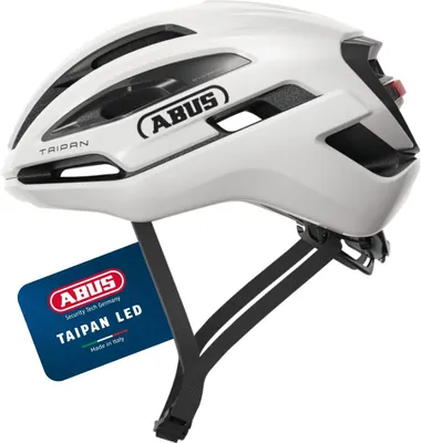 Image de Casque vélo Abus 44652 - TAIPAN LED shiny white M