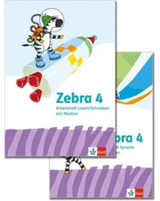 Obrázok produktu pre Zebra 4. Paket: Arbeitsheft Sprache, Arbeitsheft Lesen/Schreiben Klasse 4
