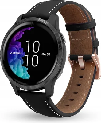 Zdjęcie produktu dla Pasek Skórzany Do Garmin Venu 2S 3S Forerunner 255S 265S Vivoactive 3S 4S