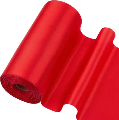 Produktbild von 27 Meter großes rotes Polyester-Lint - effen Stoff - große Verpackung - große Öffnung - Stoßschnur - Blumenboog - Partydekoration