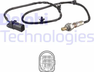 Produktbild von DELPHI Lambdasonde für OPEL Corsa D Schrägheck (S07) vor-Kat Beheizt 890mm ES21289-12B1