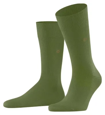 Produktbild von Burlington Herren Socken Leeds M So Baumwolle Wolle einfarbig 1 Paar, Grün Jade