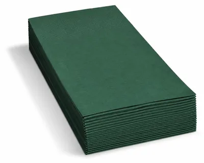 Produktbild von 250x Servietten 33 x 33 cm 1/8 -Kopffalz 3-lagig dunkelgrün