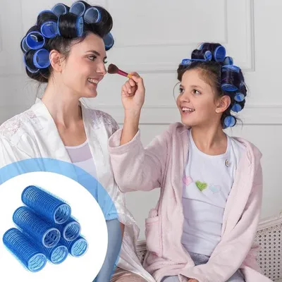 Selbstklebende Lockenwickler Set mit 18 Stück - Hitzefreie Haarrollen für perfekte Locken