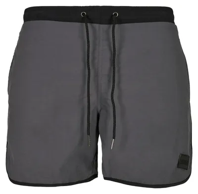 Produktbild von Urban Classics - Badeshorts für Herren TN173 (L) (Schwarz/Schattengrau)