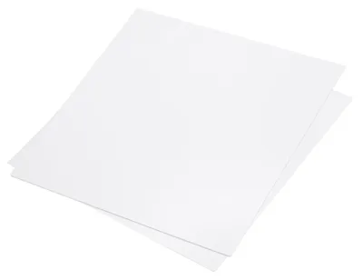 ABS Kunststoffplatte 20x20 cm, 1 mm, 2 Stück, weiß