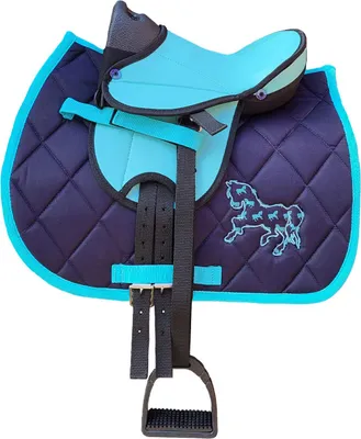 Produktbild von Sattelset My happy Pony Komplettset mit integriertem Haltegriff und Pony-Applikation