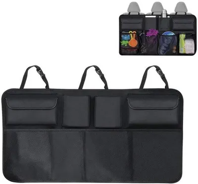 Immagine prodotto di Organizzatore per auto con 8 scomparti – organizer per il bagagliaio – accessorio da viaggio